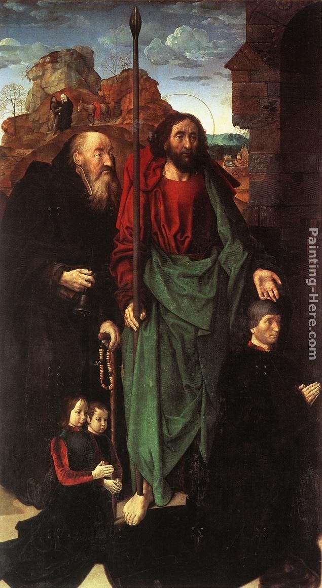 Hugo van der Goes Sts. Anthony and Thomas with Tommaso Portinari